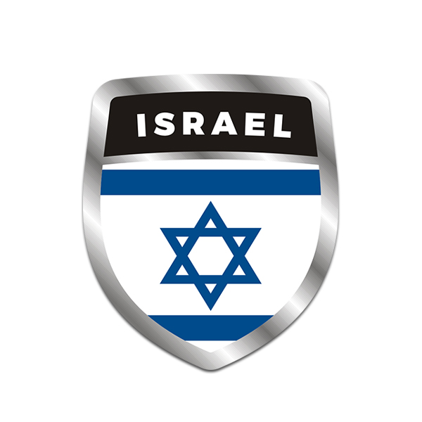 Israel Flag Vinyl Sticker Decal Israeli Shield