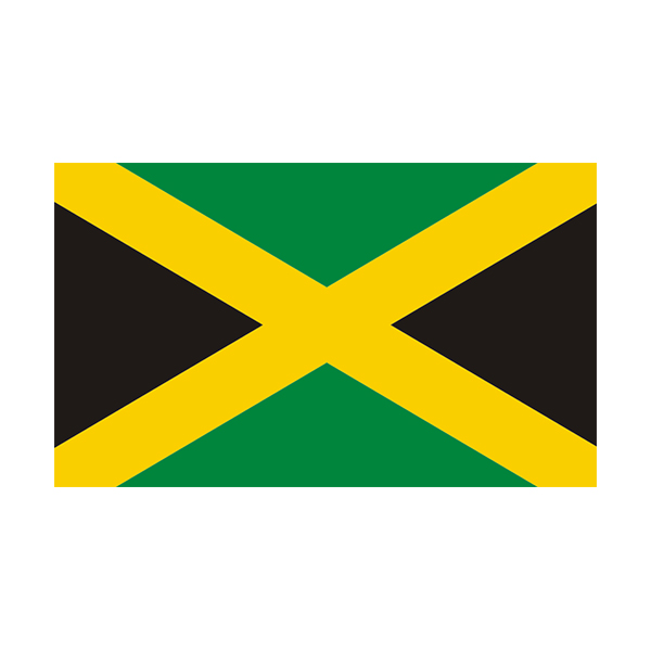 Decal sticker flag exterior vinyl car motorrad jamaica jamaican