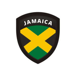 Jamaica Flag Jamaican Shield Badge Sticker Decal Rotten Remains