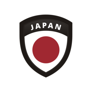 Japan Flag Japanese Shield Badge Sticker Decal Rotten Remains