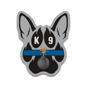 K9 Bomb Detection Paw Sticker