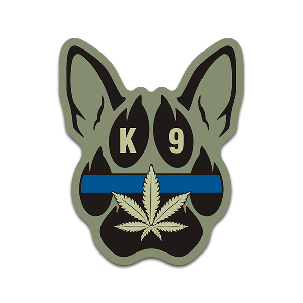 K9 Drug Detection Paw Sticker Decal Dog Narcotics - Rotten Remains