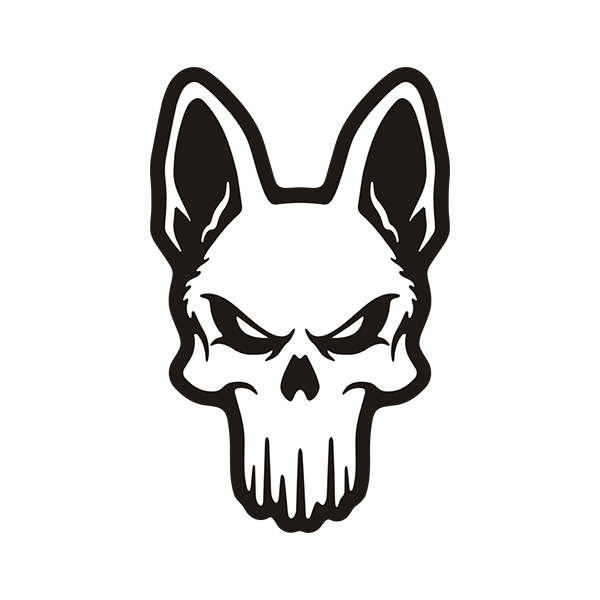K9 Punisher Skull Sticker