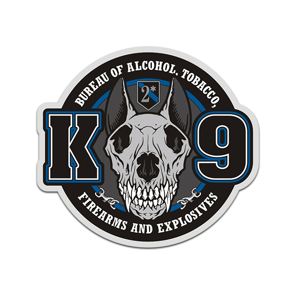 ATF K9 Unit Sticker Decal Dog Handler