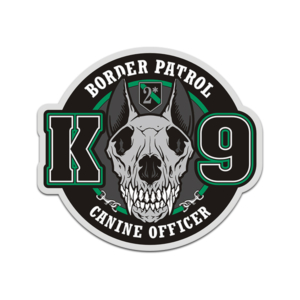 Border Patrol K9 Unit Sticker Decal K-9 Dog Handler Officer Rotten Remains