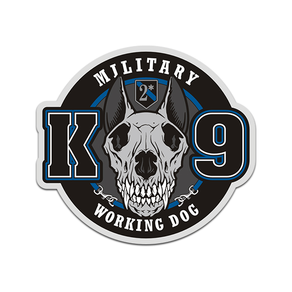 Military Working Dog K9 Sticker Decal MP Police Army K-9 Handler Rotten Remains
