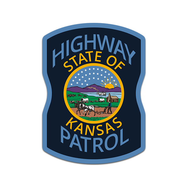 Kansas State Police Vinyl Sticker Decal Trooper KS Officer Collectable Rotten Remains