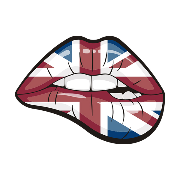 British Union Jack Flag Sexy Lips Great Britain Sticker Decal - Rotten  Remains