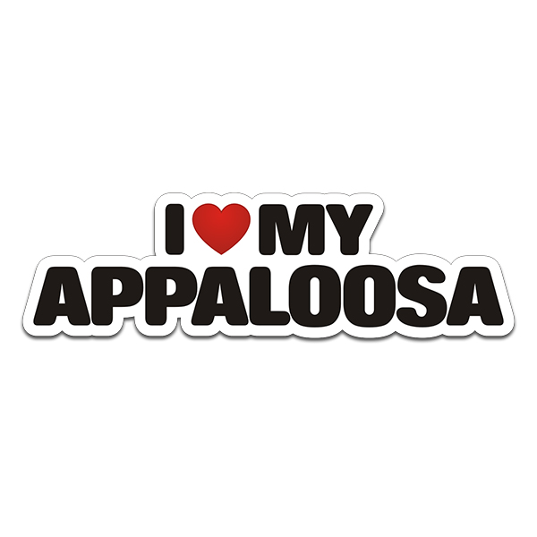 Appaloosa I Love My Horse Decal Horses Trailer Vinyl Car Window Sticker Rotten Remains