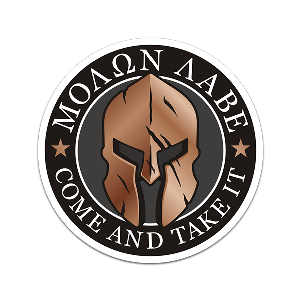 Molon Labe Spartan Sticker Decal