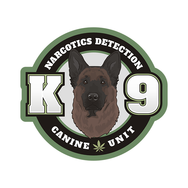 German Shepherd K9 Narcotics Detection K-9 Dog Unit Sticker Decal Rotten Remains