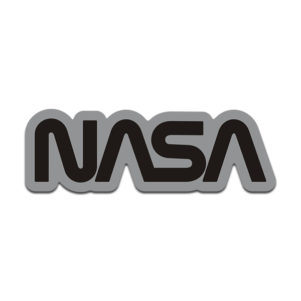 NASA Worm Subdued Logo Vinyl Sticker Decal