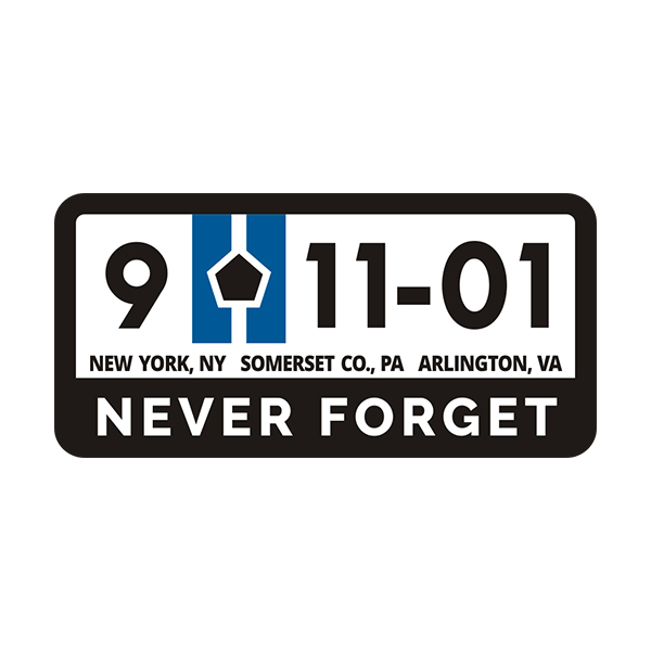 Never Forget 9/11 NYC World Trade Center Sticker Decal