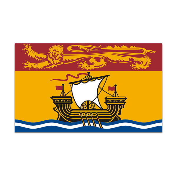 New Brunswick Flag Decal NB Provincial Canada Vinyl Sticker Rotten Remains