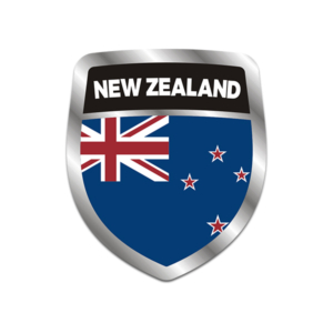 New Zealand Flag Shield Badge Sticker Decal Rotten Remains