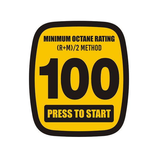 100 Octane Sticker Decal