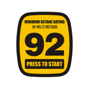 92 Octane Sticker Decal