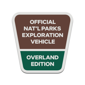 Official National Parks Exploration Vehicle Overland Edition Sticker