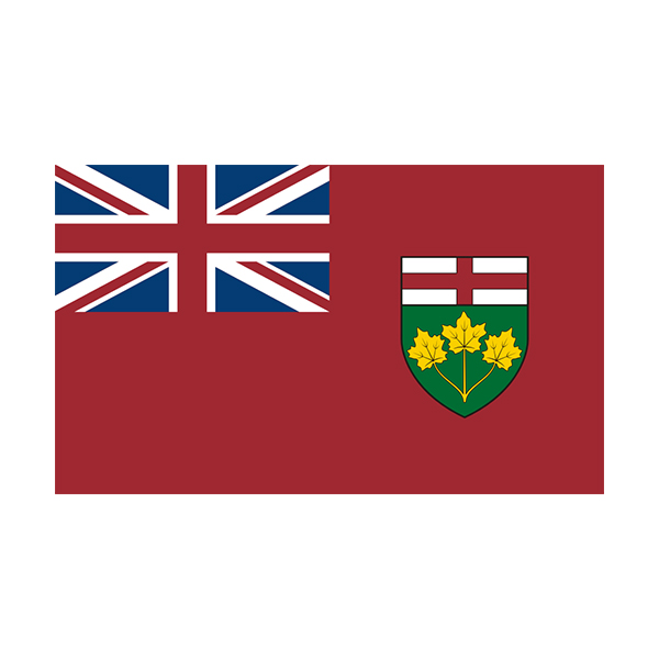 Ontario Flag Decal ON Provincial Canada Vinyl Sticker Rotten Remains