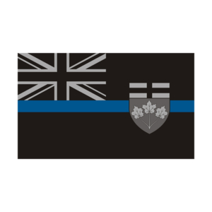 Ontario Provincial Flag Thin Blue Line ON Police Sheriff OPP Sticker Decal Rotten Remains