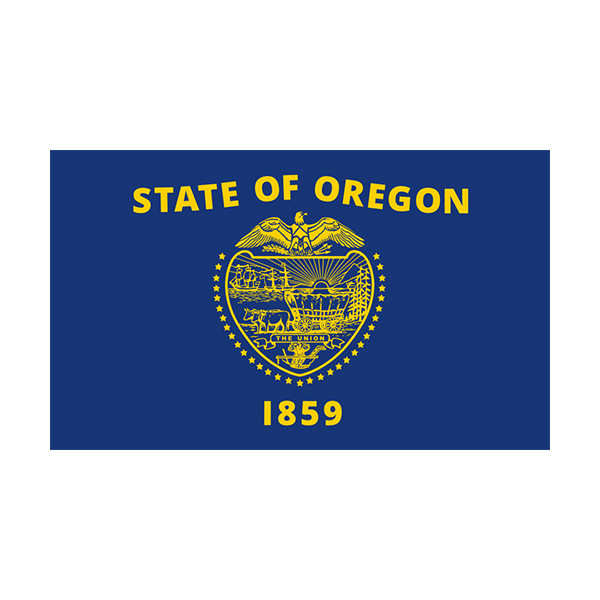 Oregon State Flag OR Vinyl Sticker Decal Rotten Remains