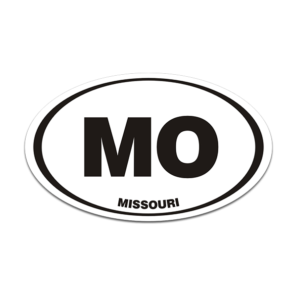 Missouri MO Oval Vinyl Decal Sticker 