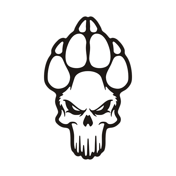 K9 Punisher Paw Sticker