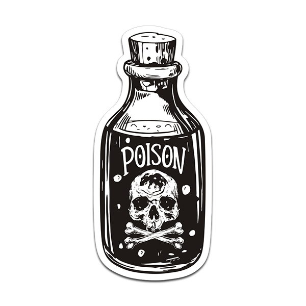 Poison Bottle Sticker Decal