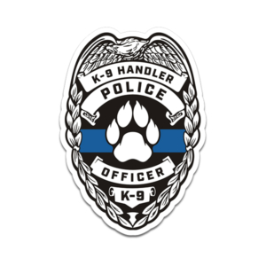 K9 Handler Thin Blue Line Sticker Decal Law Enforcement K-9 Police Dog Unit