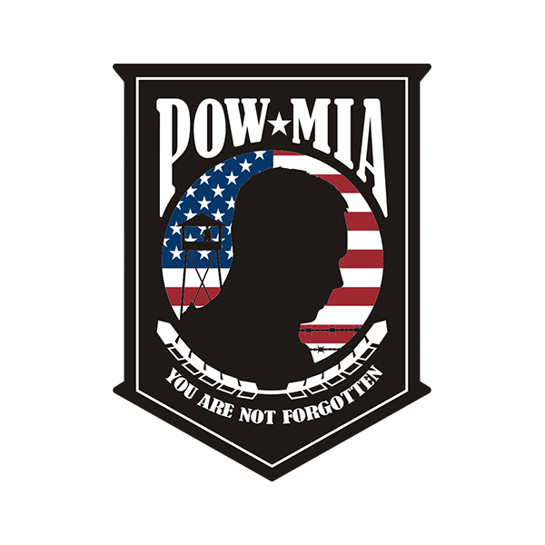 POW MIA American Flag Sticker Decal Rotten Remains