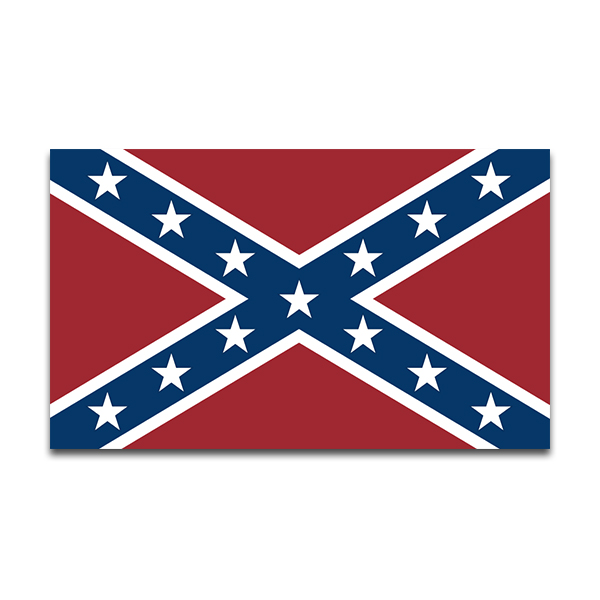 Rebel Confederate Flag Sticker Decal Rotten Remains