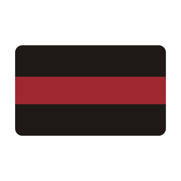 Thin Red Line Decal Firefighter Memorial Fireman Rescue Vinyl Sticker Rotten Remains
