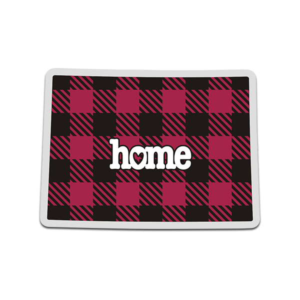 Colorado State Buffalo Plaid Decal CO Checkered Home Map Vinyl Sticker Rotten Remains