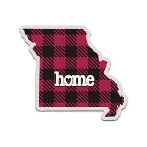 Missouri State Buffalo Plaid Decal MO Checkered Home Map Vinyl Sticker Rotten Remains