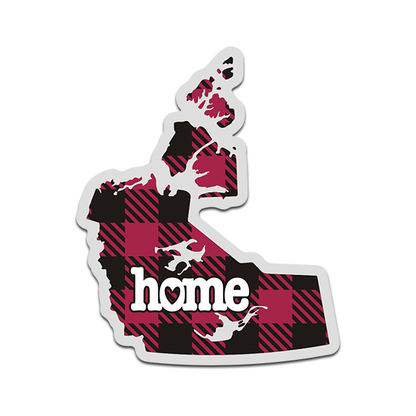 Northwest Territories Buffalo Plaid Decal NT Checkered Home Map Vinyl Sticker Rotten Remains