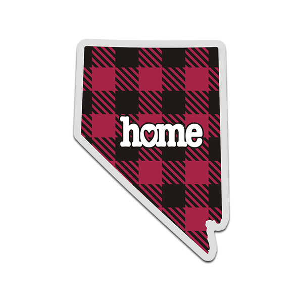 Nevada State Buffalo Plaid Decal NV Checkered Home Map Vinyl Sticker Rotten Remains