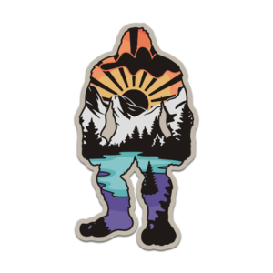 Retro Bigfoot Sticker V4