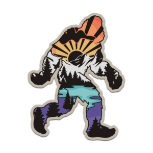 Retro Bigfoot Sticker V3 RH