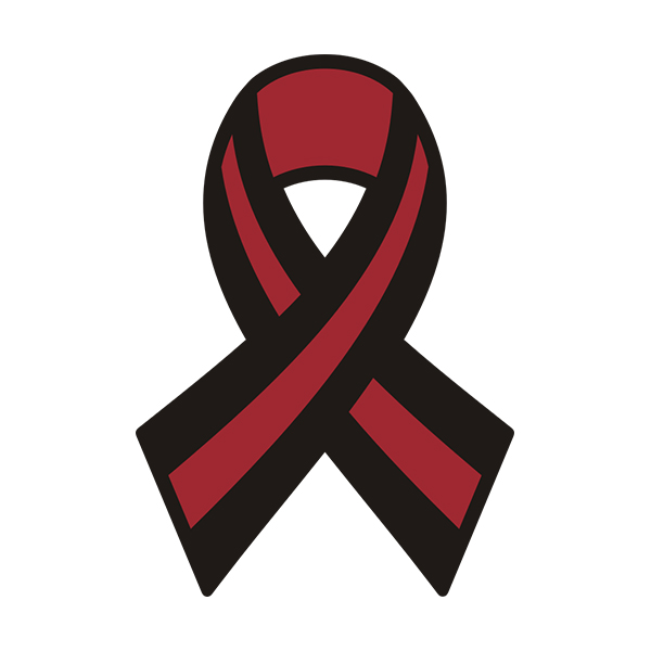 Thin Red Line Ribbon Firefighter Sticker Decal v2 - Rotten Remains