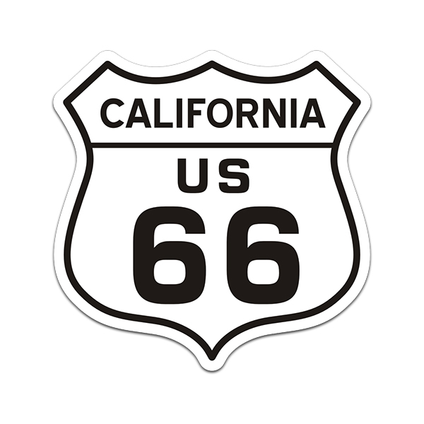 California Route 66 Sticker Decal Highway Main Street of America Mother ...