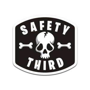 Safety Third Sticker Decal