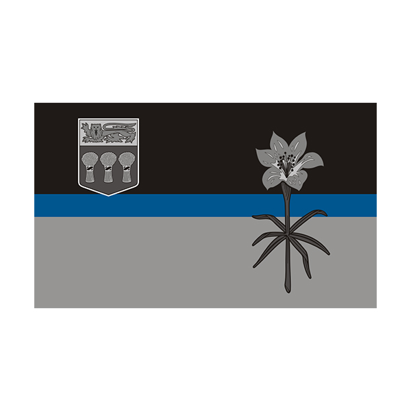 Saskatchewan Provincial Flag Thin Blue Line SK Police Sheriff Sticker Decal Rotten Remains