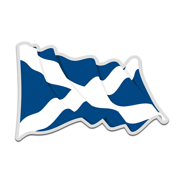 SCOTLAND ST ANDREWS CROSS SCOTTISH SMALL 4 X 6 INCH MINI COUNTRY STICK FLAG BANN 