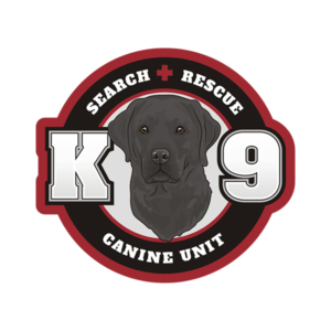 Black Labrador K9 SAR Search Rescue K-9 Dog Unit Sticker Decal Rotten Remains