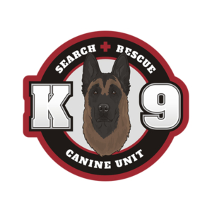 Belgian Malinois K9 SAR Search Rescue K-9 Dog Unit Sticker Decal Rotten Remains