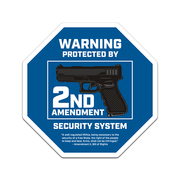 2nd Amendment Home Security 45 ACP Guns 2A Firearm Sticker Decal Rotten Remains