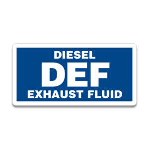 DEF Diesel Exhaust Fluid Tank Sticker Decal Truck Rotten Remains