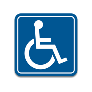 Handicap Disabled Medical Handicapped Access Sign Sticker Decal V1 Rotten Remains