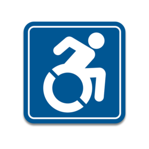 Handicap Disabled Medical Handicapped Access Sign Sticker Decal V2 Rotten Remains