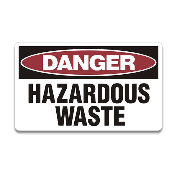 Hazardous Waste Danger Biohazard Warning Toxic Hazard Sticker Decal Rotten Remains